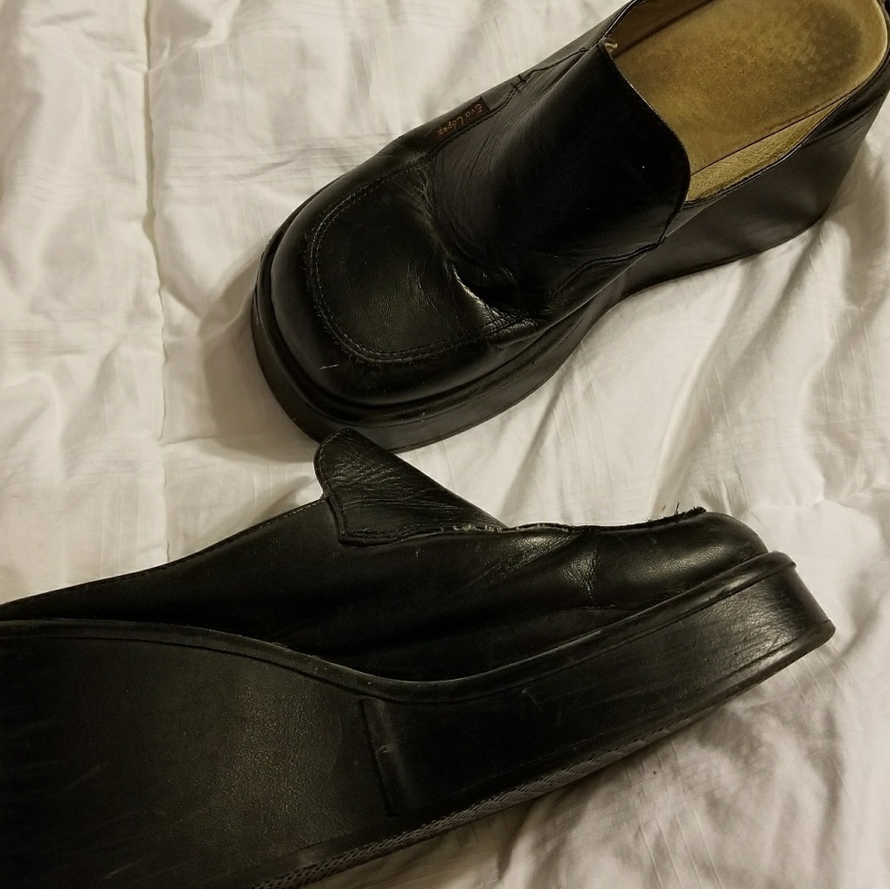 Eva Lopez Black Suede Slip On